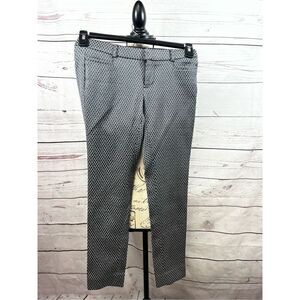 Banana Republic Sloan‎ Fit Petite 00P Geometric Print Dress Pants Trousers Women